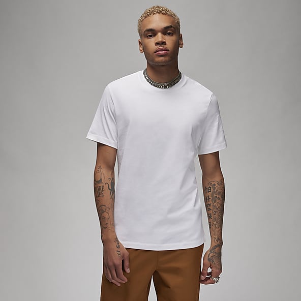 Heren Wit Tops en T shirts. Nike BE