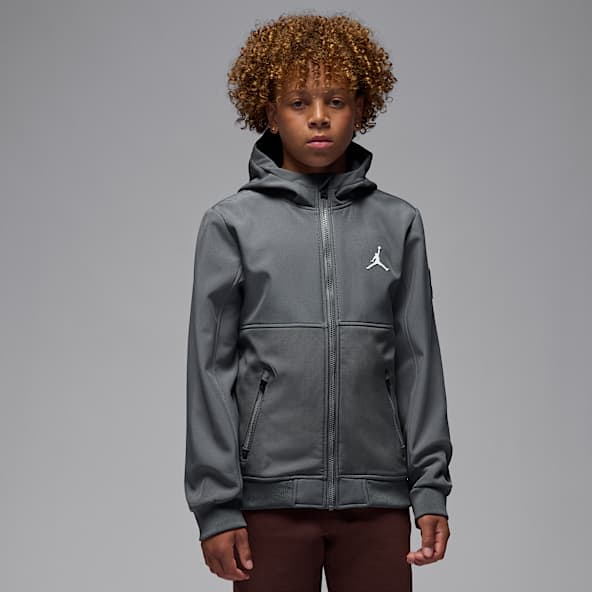 Jordan Chamarra de soft shell para niños talla grande
