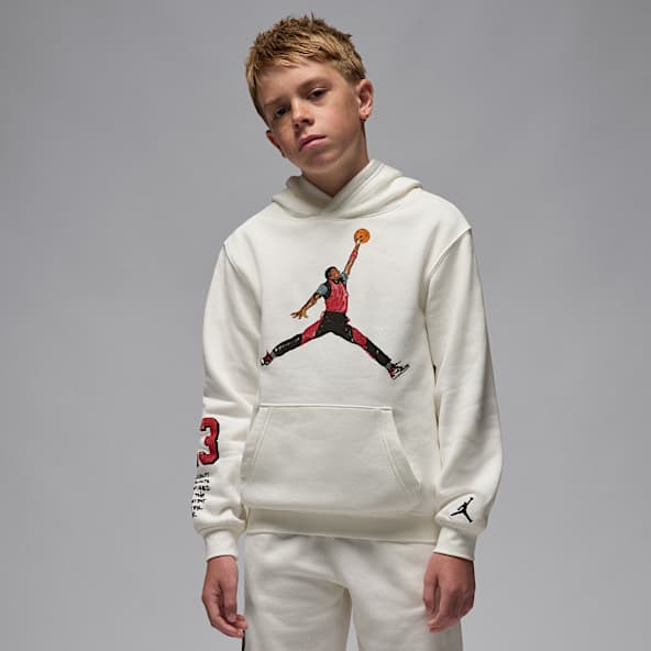 Jordan Sudadera con gorro sin cierre Sketch para niños talla grande