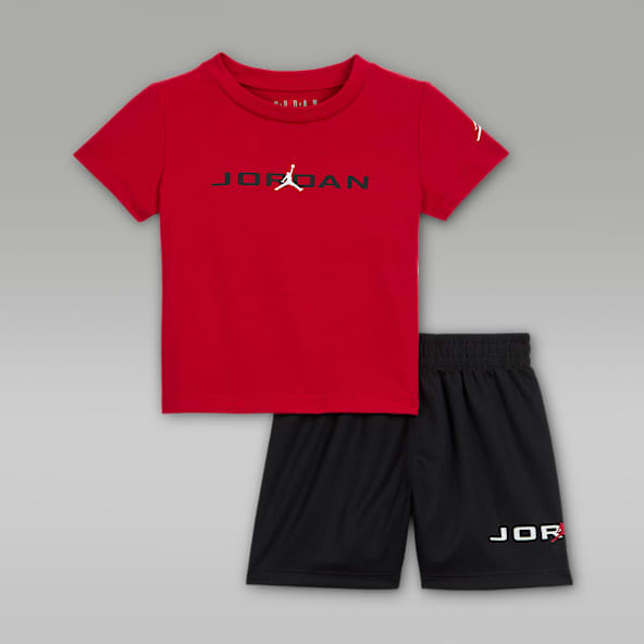 Jordan Baseline-sæt i to dele med shorts i mesh til babyer (12-24 mdr.)