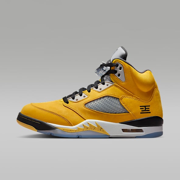 Air Jordan 5 Retro "Varsity Maize and Wolf Grey" Men's Shoes