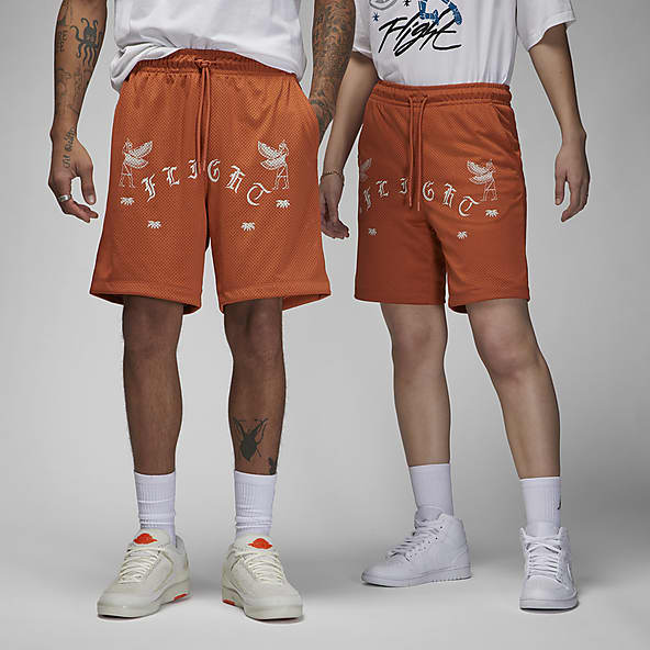 Nike black shop and orange shorts