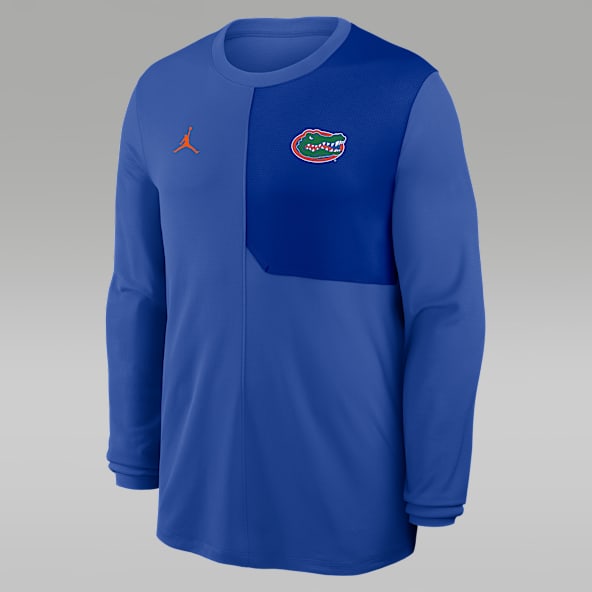 Florida Sideline Coach Playera de manga larga universitaria marca Jordan Dri-FIT para hombre