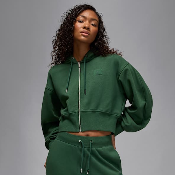 Jordan Flight Fleece Women's Cropped Satin-Lined Hoodie