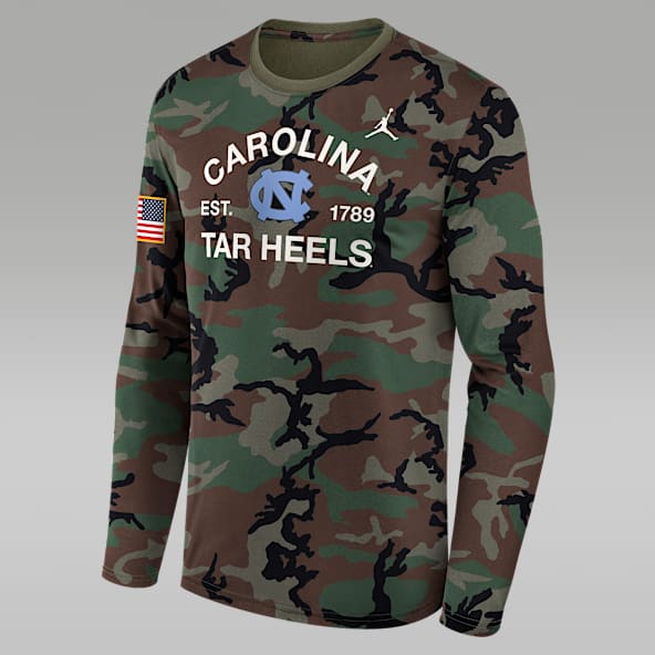 North Carolina 2025 Military Appreciation Legend North Carolina 2025 Military Appreciation Legend Men's Jordan Brand Dri-FIT College Long-Sleeve T-Shirt