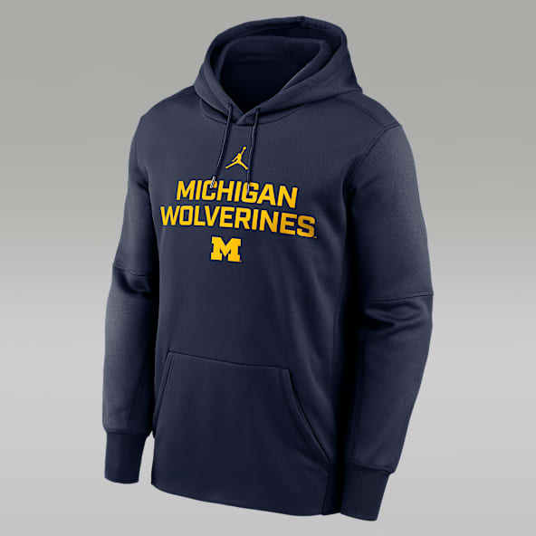 Michigan Team Stacked Men’s Nike Therma College Pullover Hoodie