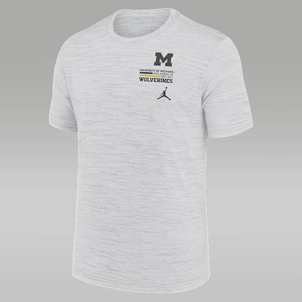 Michigan Campus Chest Stack Velocity Men's Nike Dri-FIT College T-Shirt