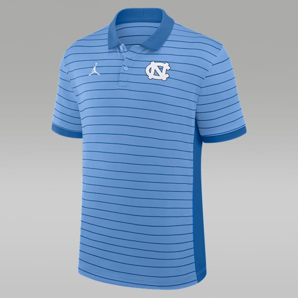 North Carolina Sideline Victory Stripe Men's Jordan Brand Dri-FIT College Polo