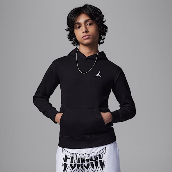 Jordan MJ Brooklyn Sudadera con gorro sin cierre de tejido French Terry para niño talla grande