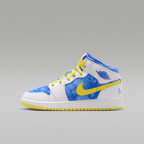 Air Jordan 1 Mid Sneaker School Big Kids' Shoes