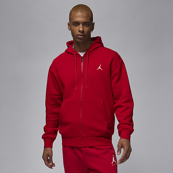 Jordan Rojo Sudaderas con y sin gorro. Nike US