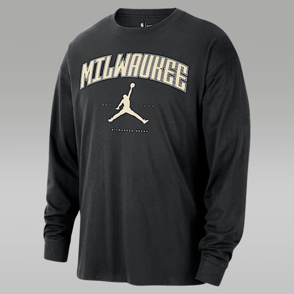 Milwaukee Bucks Essential T-shirt à manches longues Jordan NBA pour homme