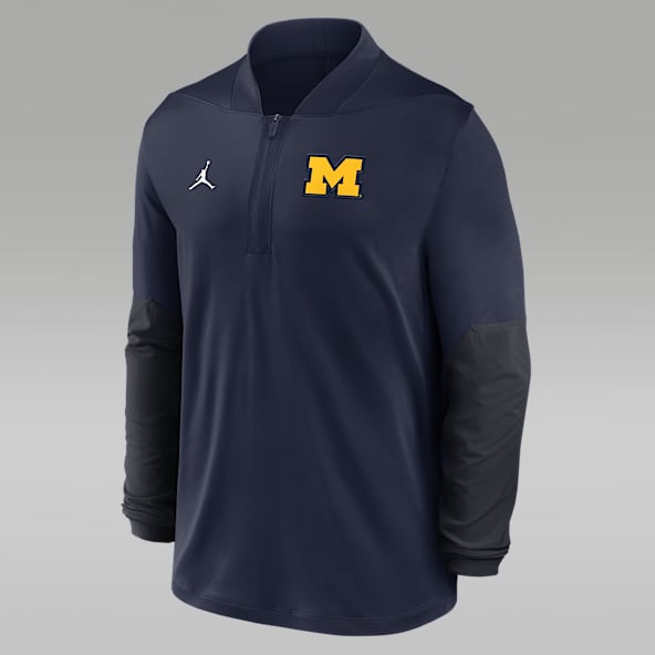 Michigan Men's Jordan Brand Dri-FIT College 1/2-Zip Top