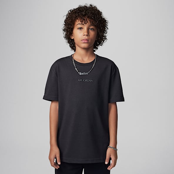 Air Jordan Playera bordada para niños talla grande