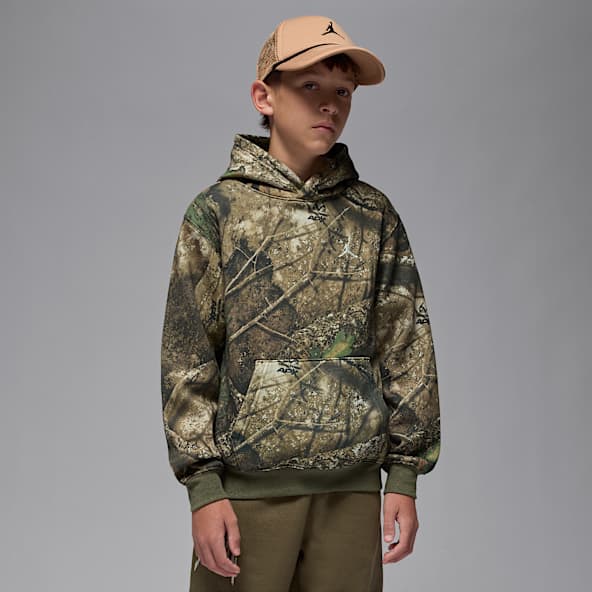 Jordan Sudadera con gorro sin cierre Realtree para niños talla grande