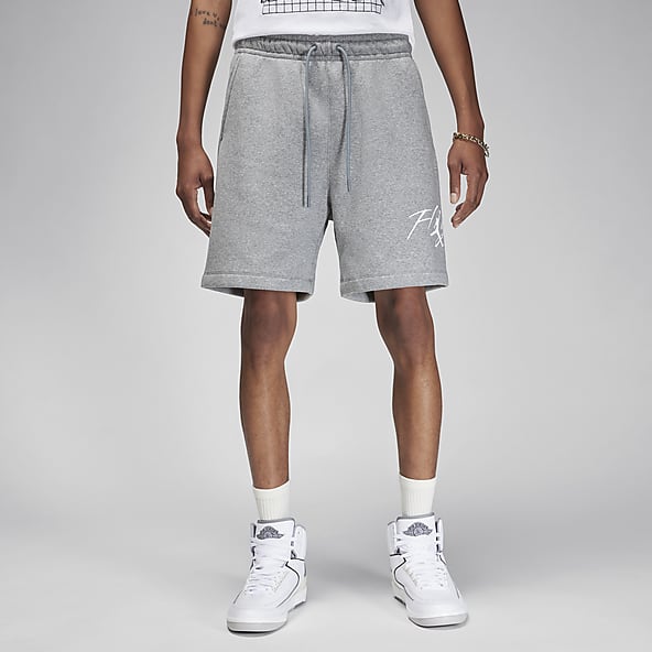 Nike Jordan Essentials Men's Fleece Shorts (Small, Black/White) at