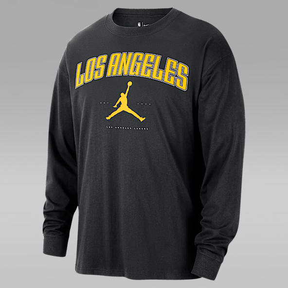 Los Angeles Lakers Essential T-shirt à manches longues Jordan NBA pour homme