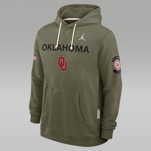 Oklahoma 2025 Military Appreciation Oklahoma 2025 Military Appreciation Men's Jordan Brand Dri-FIT College Pullover Hoodie