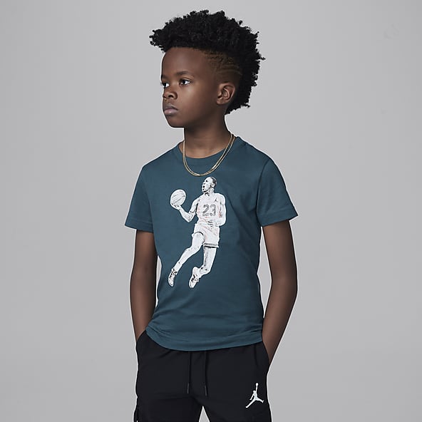 Boys 100 150 Jordan Graphic T Shirts. Nike