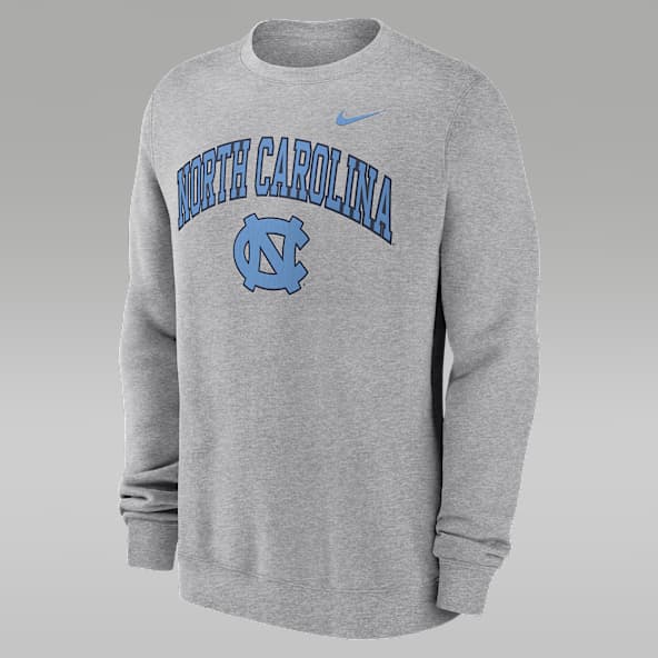 North Carolina Arch Sudadera de cuello redondo sin cierre universitaria Nike para hombre