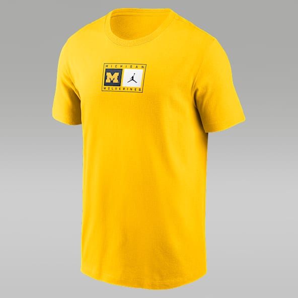 Michigan Campus Logo Swoosh Men's Nike College T-Shirt