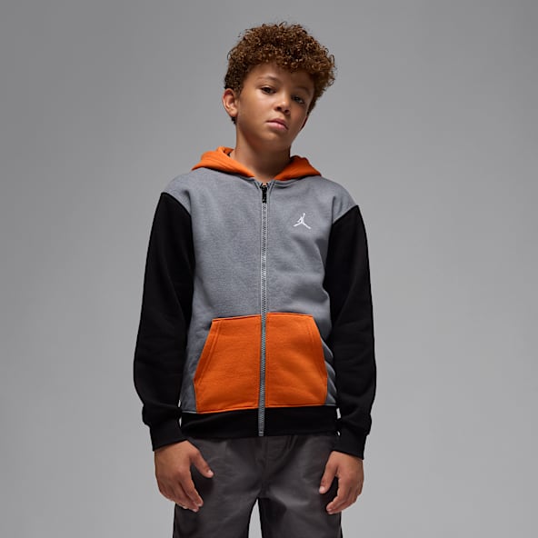 Jordan Brooklyn Fleece Jordan Brooklyn Fleece Bluza z kapturem i zamkiem na całej długości dla dużych dzieci