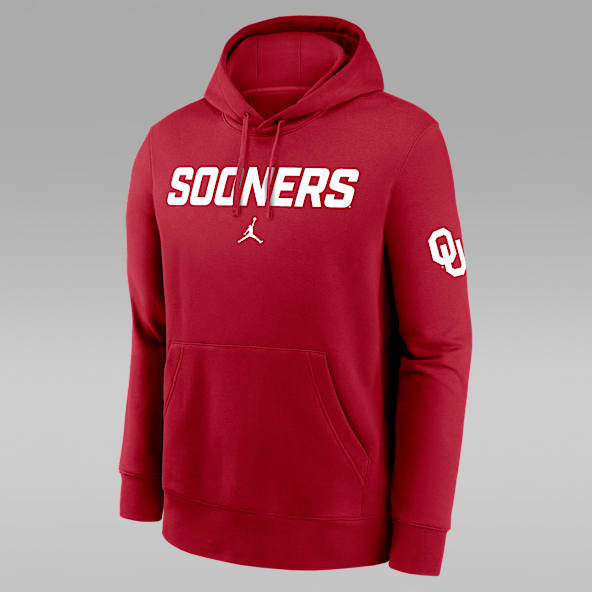 Oklahoma Club 2-Hit Nickname Sudadera con gorro sin cierre universitaria Nike para hombre
