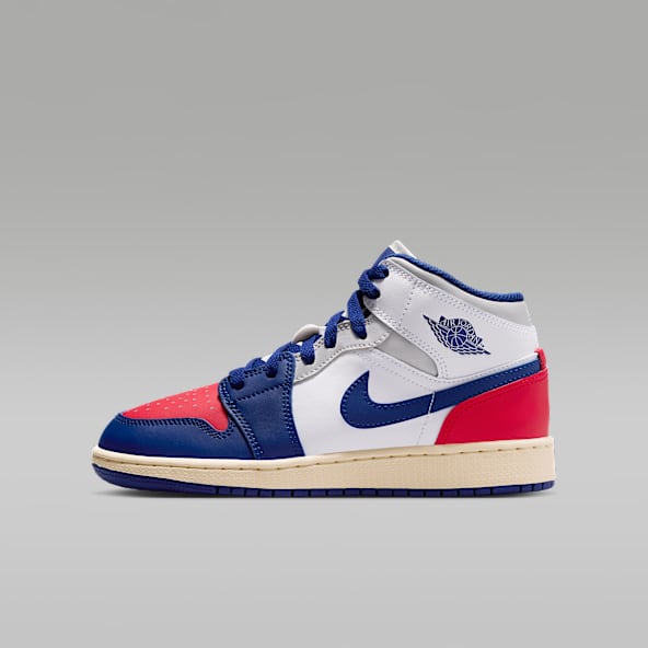Air Jordan 1 Mid Tenis para niños grandes