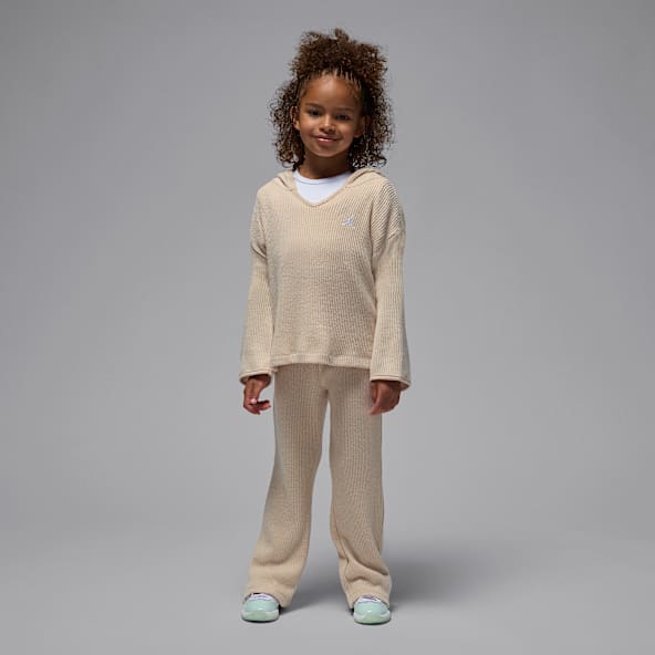 Jordan Conjunto de 2 piezas con sudadera sin cierre de tela de canalé Heir To The Crown para niños talla pequeña