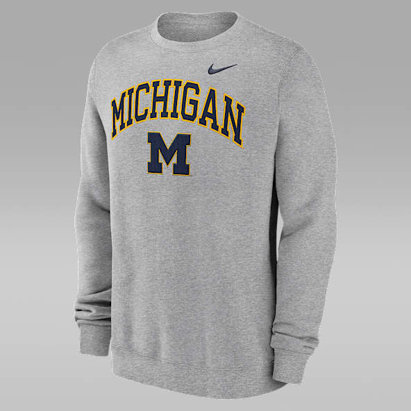 Michigan Arch Men's Nike College Pullover Crew