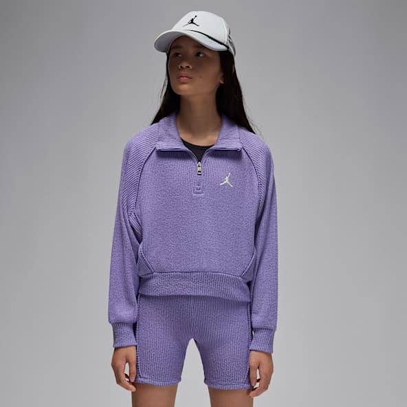 Jordan Big Kids' Quarter-Zip Long Sleeve Top