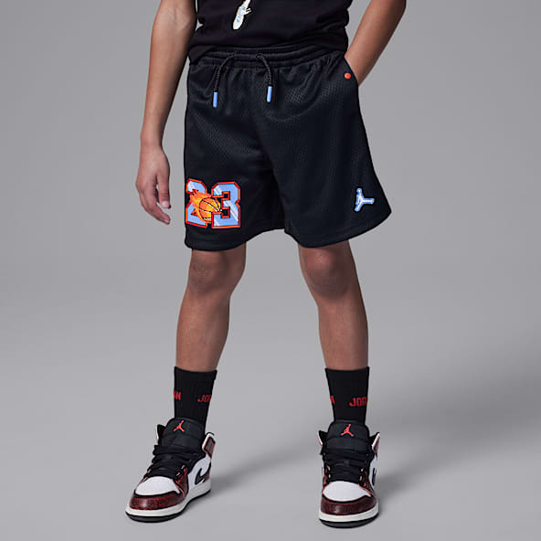 Jordan Customized Air Shorts Flame para niños talla pequeña
