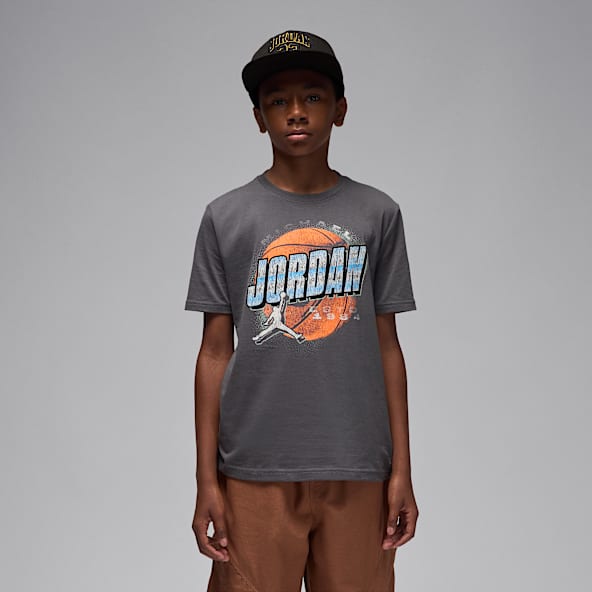 Jordan Big Kids' Distressed Chrome T-Shirt