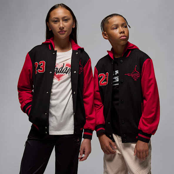 Jordan Chamarra bomber de tejido Knit para niños talla grande
