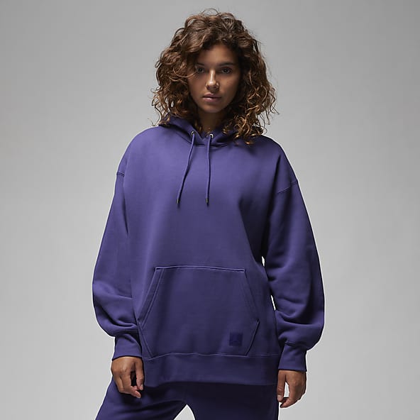 Nike mini Swoosh oversized Purple hoodie, ASOS