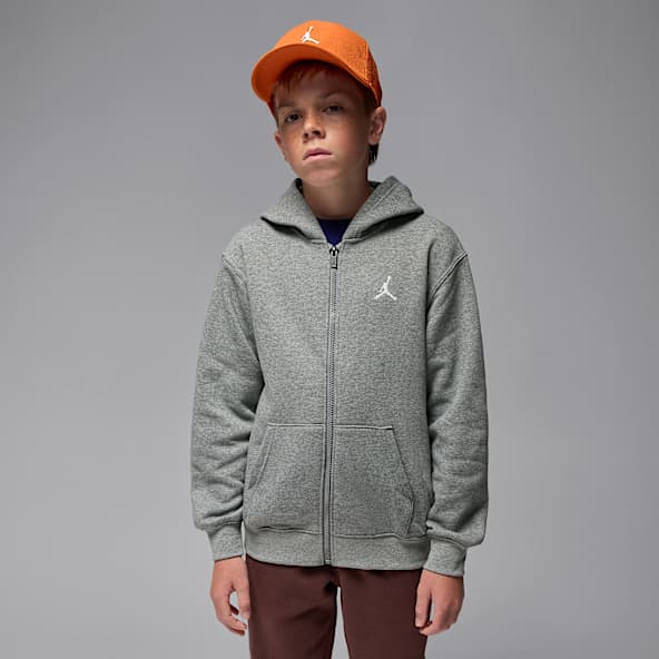 Jordan Brooklyn Fleece Jordan Brooklyn Fleece Sudadera con gorro de cierre completo para niños talla grande