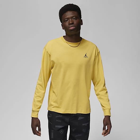 Nike yellow long sleeve shirt best sale