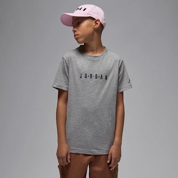 Jordan Playera con logotipo bordado para niños talla grande