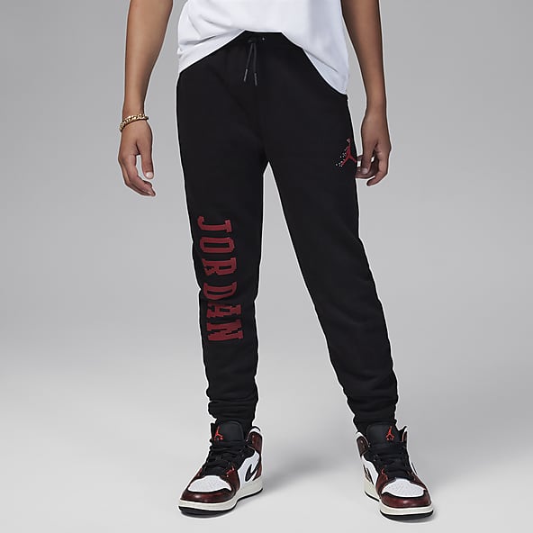 Boys Nike AIR Tracksuit Bottoms Top Kids Black Set Junior Pants Joggers XS  M XL