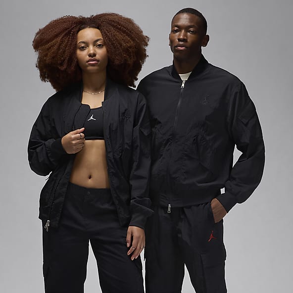 Nike Jordan Essentials Men's Warmup Hooded Jacket (as1, alpha, m, regular,  regular, Black/Gym Red) at  Men's Clothing store