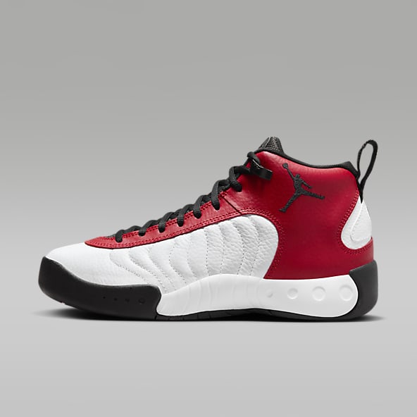 Mens black 2025 and red jordans