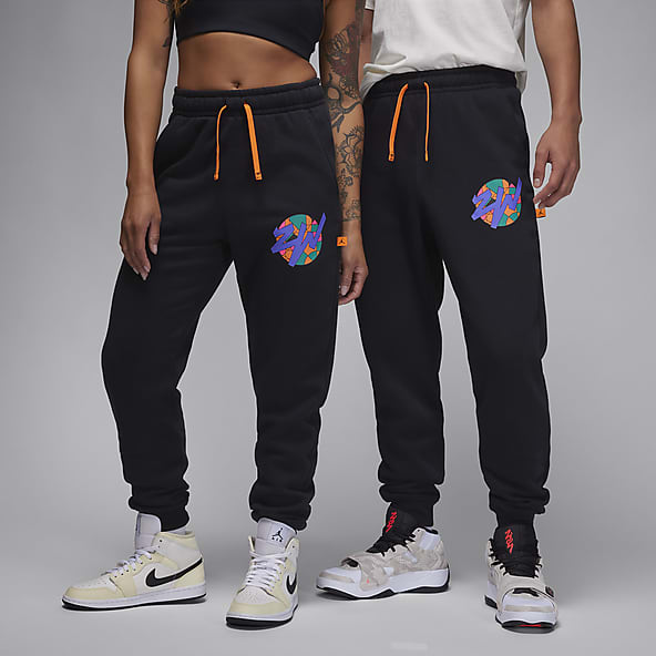 NBA Logo BLACK White SWEATPANTS Jogger FLEECE Activewear PANTS Pocket L Boy  NWT