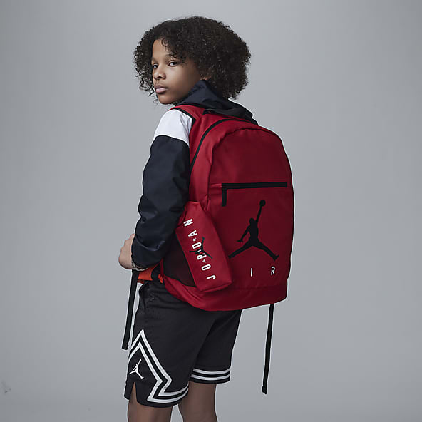 Nike Large Capacity Outdoor Travel Backpack Schoolbag Kids Black (Zipper/Colorblock) BA5927-029
