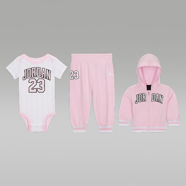 Jordan Jordan Baby (0-6M) 23 Jersey 3-Piece Full-Zip Hoodie Set