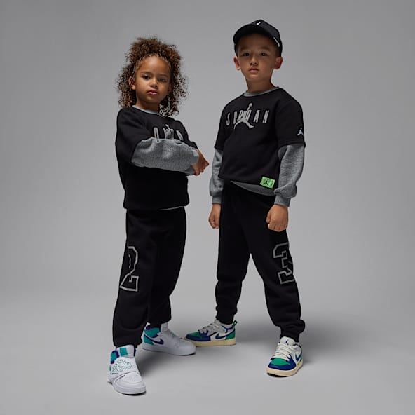Jordan Conjunto de duas peças com camisola de gola redonda Future Flight para criança