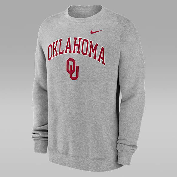 Oklahoma Arch Men's Nike College Pullover Crew