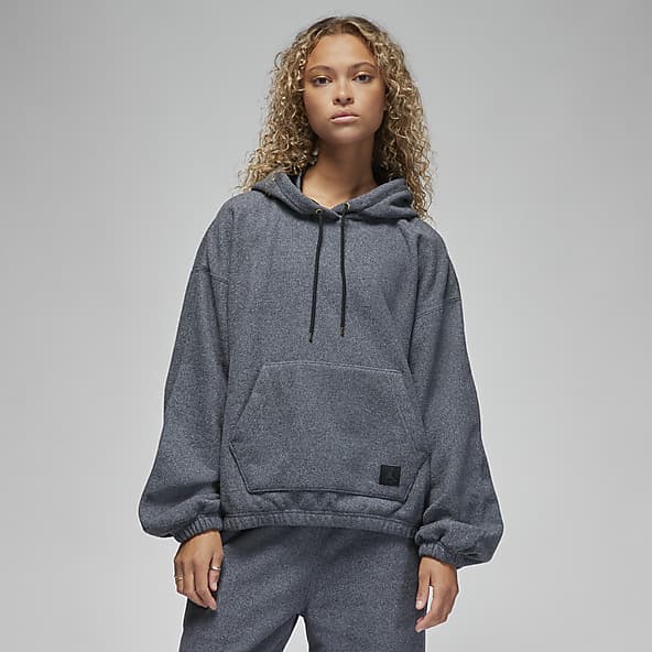 Sudadera con gorro oversized cropped para mujer Nike Sportswear Club Fleece
