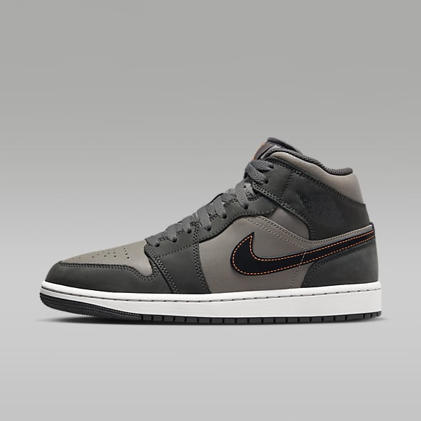 Zapatillas Jordan 1 grises de perfil bajo, medio y alto. Nike ES