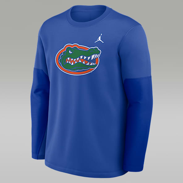 Florida Sideline Coach Playera de manga larga universitaria marca Jordan Therma-FIT para hombre