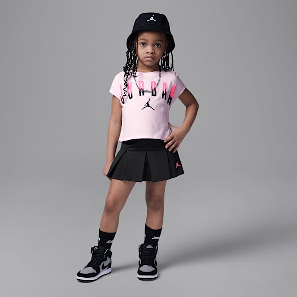 Jordan Conjunto de skort plisado de 2 piezas infantil